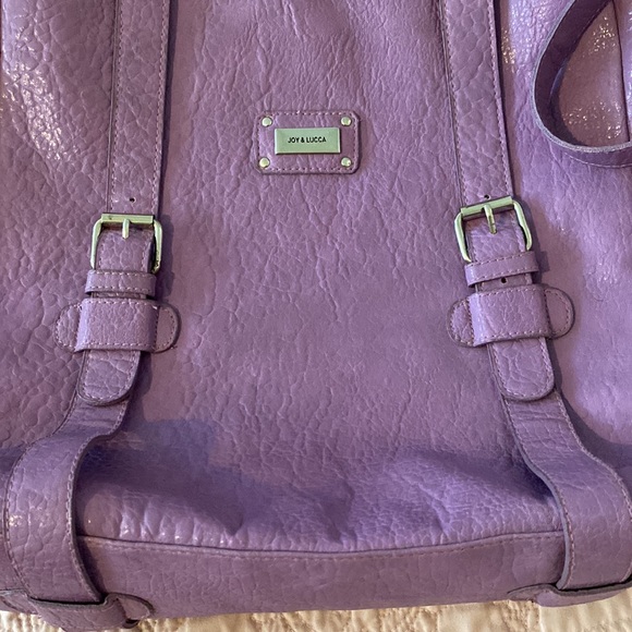 💜SUPER PRETTY large crossbody bag. Joy & Lucca. Gorgeous deep LAVENDER 💜 - Picture 2 of 12